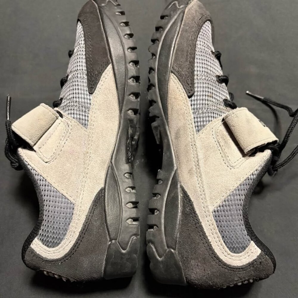 Shimano SH-M038 Men's Cycling Mountain Biking Hook-In Shoes Gray‎ & Black Sz 7.5